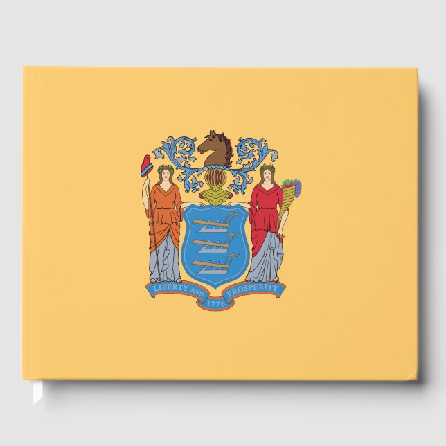 Flagge von New Jersey Gästebuch (Vorderseite)