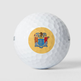 Flagge von New Jersey Golfball