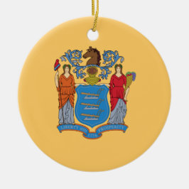 Flagge von New Jersey Keramik Ornament