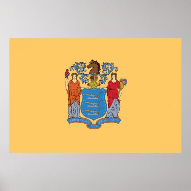 Flagge von New Jersey Poster (Vorne)