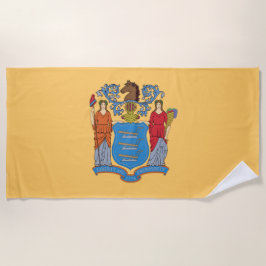 Flagge von New Jersey Strandtuch