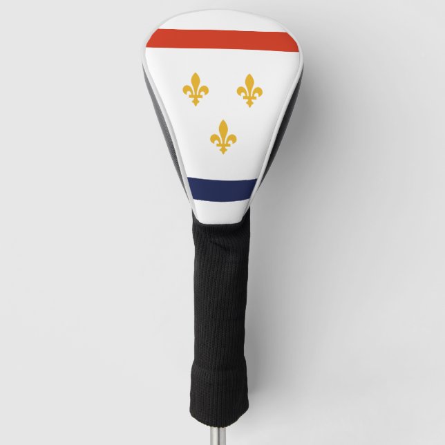 Flagge von New Orleans Golf Headcover (Vorderseite)