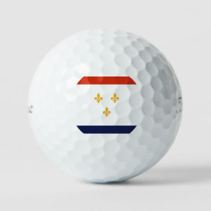 Flagge von New Orleans Golfball