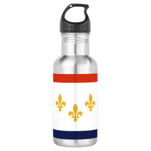 Flagge von New Orleans, Louisiana Edelstahl-Wasser Edelstahlflasche