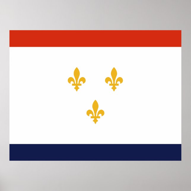 Flagge von New Orleans Poster (Vorne)