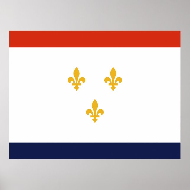 Flagge von New Orleans Poster (Vorne)