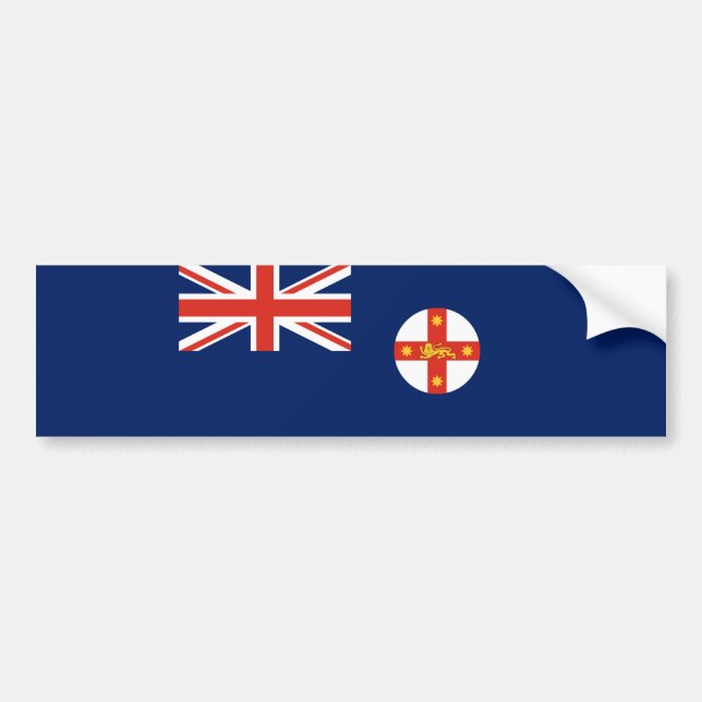 Flagge von New South Wales (australischer Staat) Autoaufkleber (Vorne)