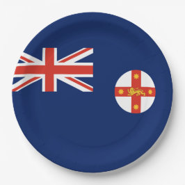 Flagge von New South Wales (australischer Staat) Pappteller