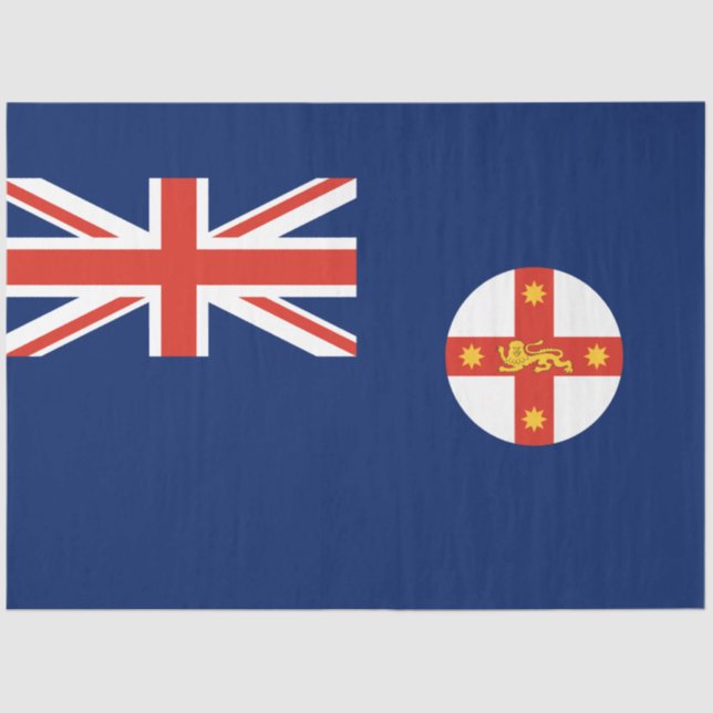Flagge von New South Wales (australischer Staat) Seidenpapier (Vorderseite)