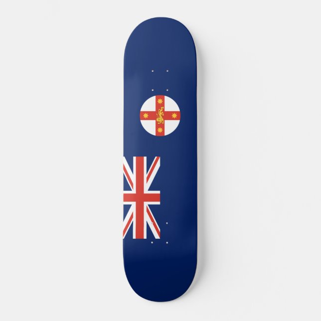 Flagge von New South Wales (australischer Staat) Skateboard (Vorderseite)