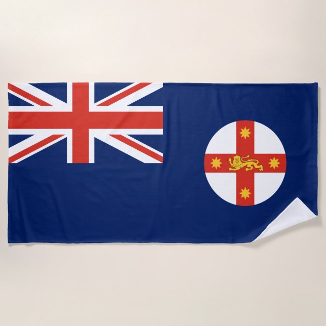 Flagge von New South Wales (australischer Staat) Strandtuch (Vorderseite)