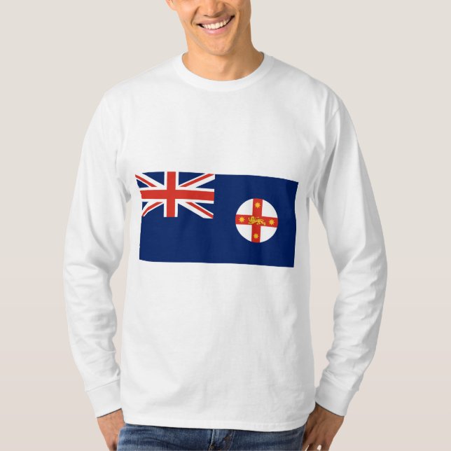 Flagge von New South Wales (australischer Staat) T-Shirt (Vorderseite)