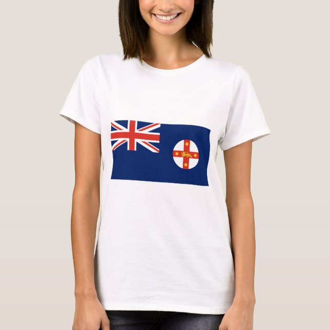 Flagge von New South Wales (australischer Staat) T-Shirt (Vorderseite)