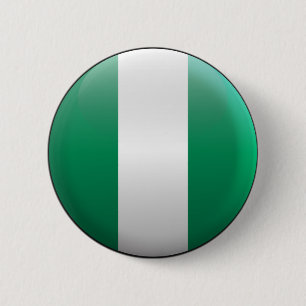 Flagge von Nigeria Button