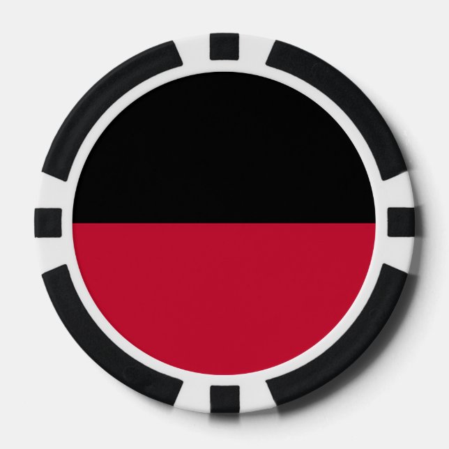 Flagge von Nijmegen Pokerchips (Vorderseite)