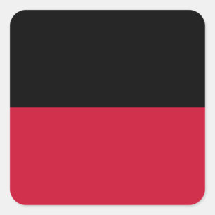 Flagge von Nijmegen Quadratischer Aufkleber