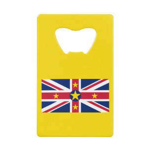 Flagge von Niue Geldbeutel Flaschenöffner