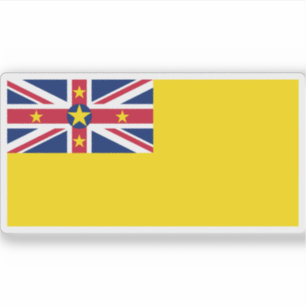 Flagge von Niue, Neuseeland Aufkleber