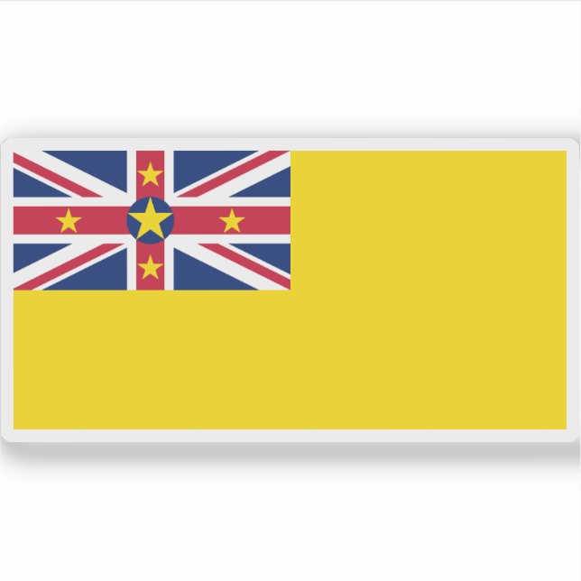 Flagge von Niue, Neuseeland Aufkleber (Vorderseite)