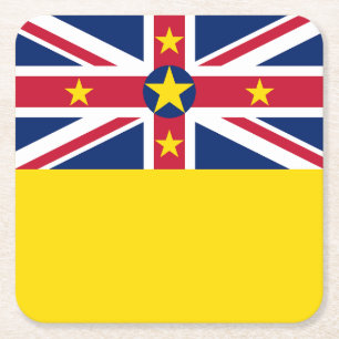 Flagge von Niue Rechteckiger Pappuntersetzer