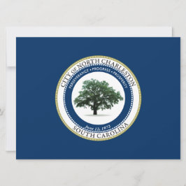 Flagge von Nord-Charleston (South Carolina) Karte