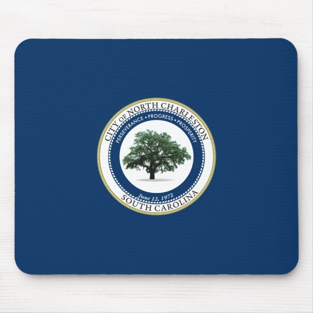 Flagge von Nord-Charleston (South Carolina) Mousepad (Vorne)