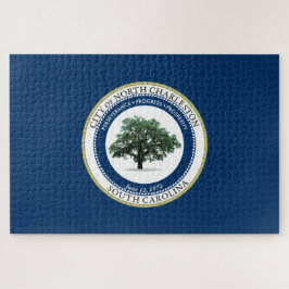 Flagge von Nord-Charleston (South Carolina) Puzzle