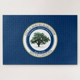Flagge von Nord-Charleston (South Carolina) Puzzle