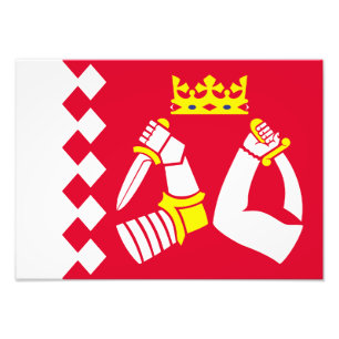 Flagge von Nordkarelien Fotodruck