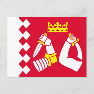 Flagge von Nordkarelien Postkarte