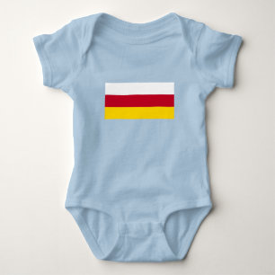 Flagge von Nordossetien Baby Strampler
