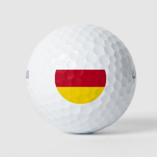 Flagge von Nordossetien Golfball