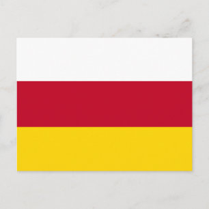 Flagge von Nordossetien Postkarte