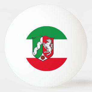 Flagge von Nordrhein-Westfalen Ping-Pong-Ball Tischtennisball
