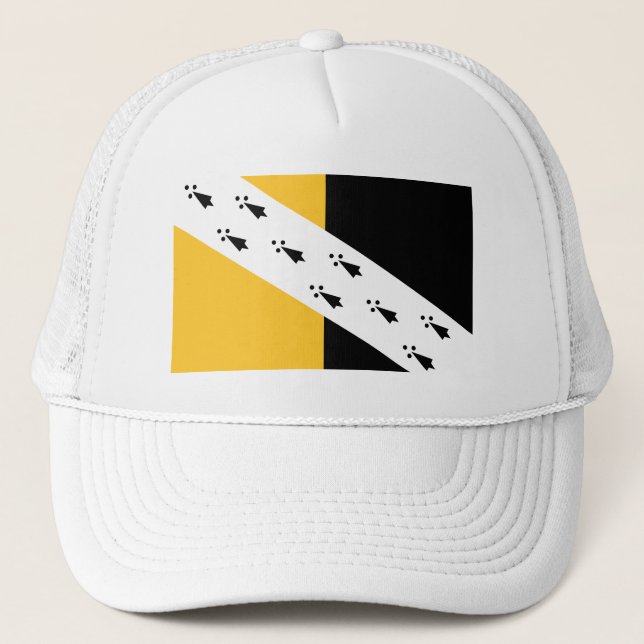 Flagge von Norfolk Hat Truckerkappe (Vorderseite)