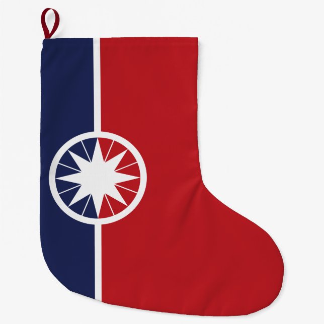 Flagge von Norman (Oklahoma) Großer Weihnachtsstrumpf (Vorderseite)