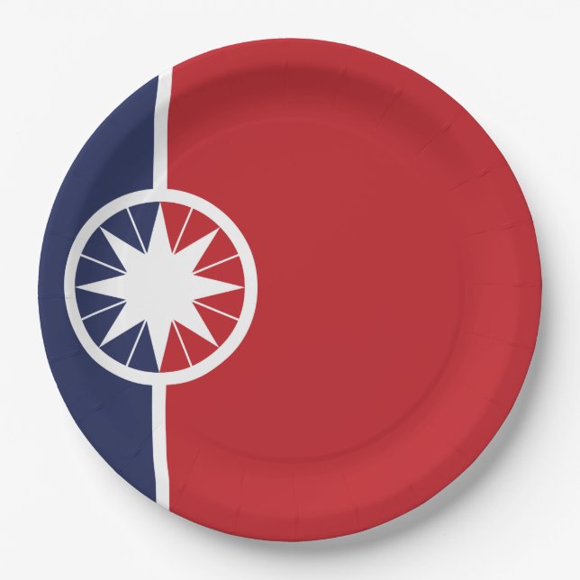 Flagge von Norman (Oklahoma) Pappteller (Vorderseite)