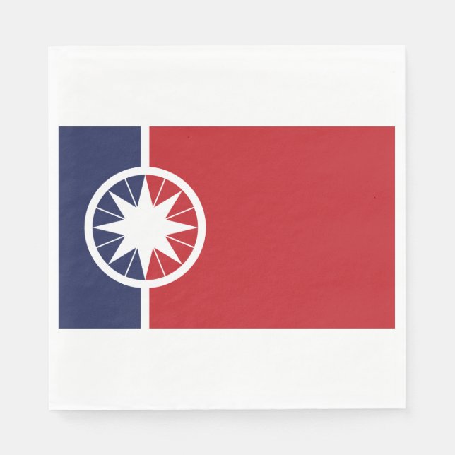 Flagge von Norman (Oklahoma) Serviette (Vorderseite)