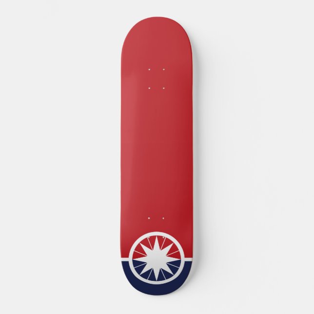 Flagge von Norman (Oklahoma) Skateboard (Vorderseite)