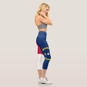 Flagge von North Carolina Capri Leggings