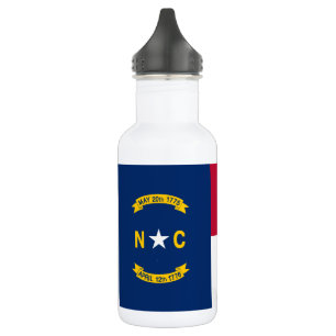 Flagge von North Carolina Edelstahlflasche