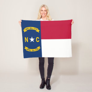 Flagge von North Carolina Fleecedecke
