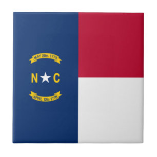 Flagge von North Carolina Fliese