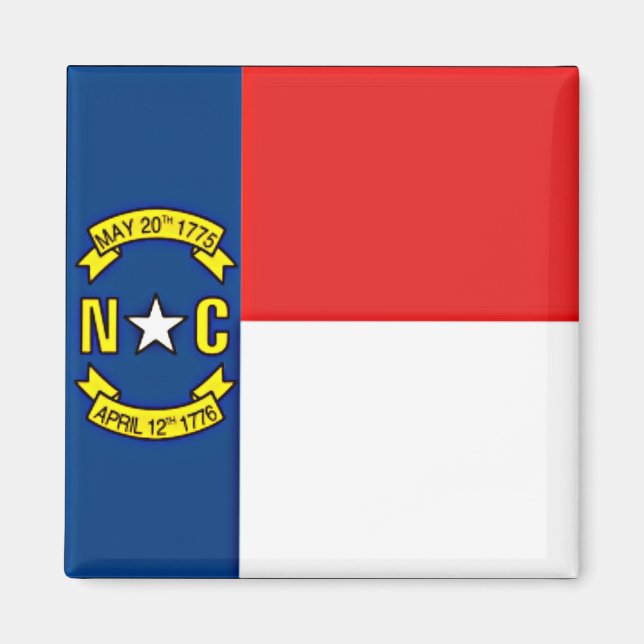 Flagge von North Carolina Magnet (Vorne)
