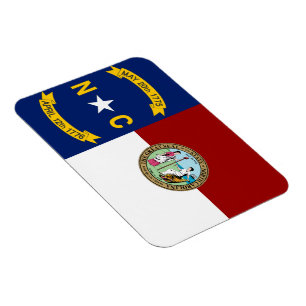 Flagge von North Carolina Magnet