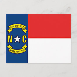 Flagge von North Carolina Postkarte