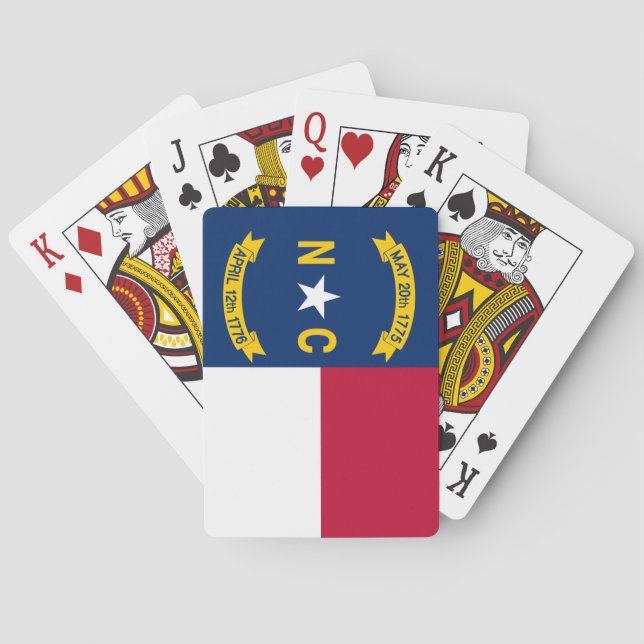 Flagge von North Carolina Spielkarten (Rückseite)
