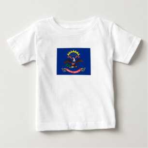 Flagge von North Dakota Baby T-shirt