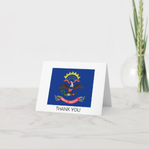 Flagge von North Dakota Dankeskarte
