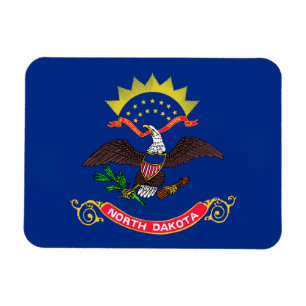 Flagge von North Dakota Magnet